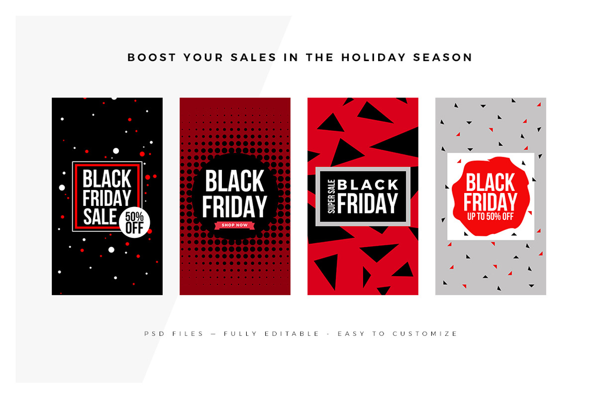 Black Friday Instagram Stories, a Social Media Template by MinimalStudioCo (Photo 6 of 9)