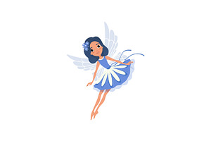 Little Pixie In Blue Fancy Dress