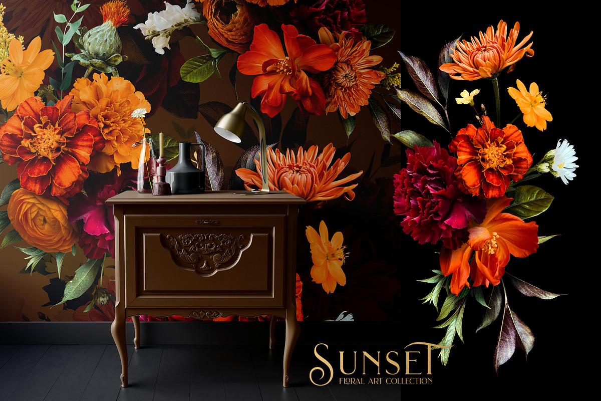 Sunset Floral Art Collection, an Object Graphic by Eclectic Anthology (Photo 4 of 20)