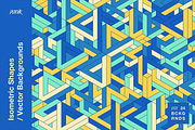 Isometric Shapes / Vector Background, a Background Graphic by dvtchk (Thumbnail 7 of 16)