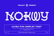 Nokwy Ultra Fun Display Font, a Sans Serif Font by Ronny Studio (Thumbnail 1 of 7)