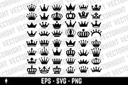 Set of crown icons, an Object Graphic by Vectorhight (Thumbnail 1 of 3)