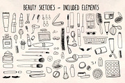 Cosmetics and Make Up Vector Bundle, a Person Illustration by Violet LeBeaux (Thumbnail 1 of 3)