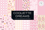 Coquette Feminine Floral Patterns, a Pattern Graphic by Rxmi Studio (Thumbnail 1 of 10)