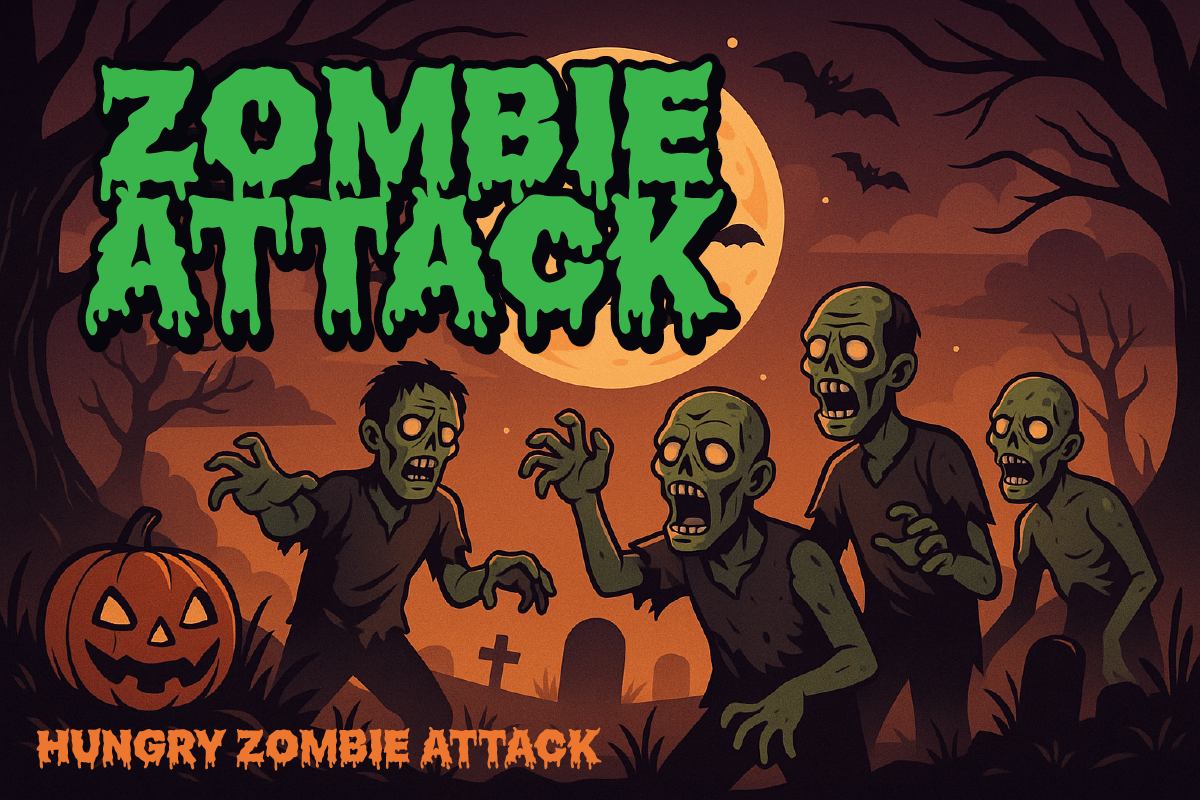 Zombie Hunger Halloween Zombie Font, a Blackletter Font by Ronny Studio (Photo 3 of 9)