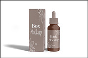 Dropper Bottle and Box Mockup, a Packaging Mockup by mockupbuys (Thumbnail 1 of 3)