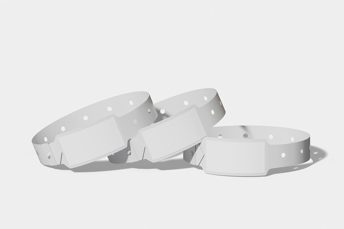 Medical Wristband Mockup, a Merchandise Mockup by Unerispace (Photo 3 of 4)
