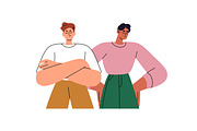 Group of thoughtful people thinking, a Person Illustration by PaperTrident (Thumbnail 6 of 7)