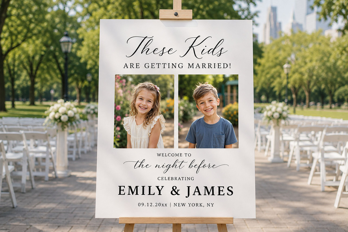 These Kids Are Getting Married.Canva, an Invitation Template by Arfis (Photo 1 of 10)