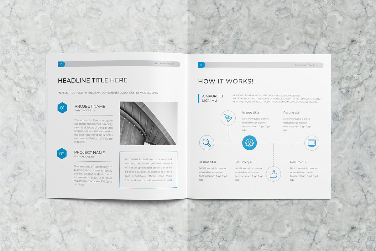 Company Proflle, a Brochure Template by Brochure-Market (Photo 5 of 10)
