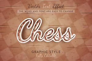 Chess Game Editable Text Effect