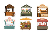 Street Shops Illustrations, an Object Illustration by alexdndz (Thumbnail 3 of 3)