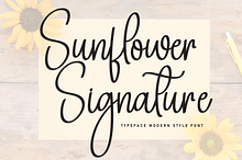 Sunflower Signature | Script Font