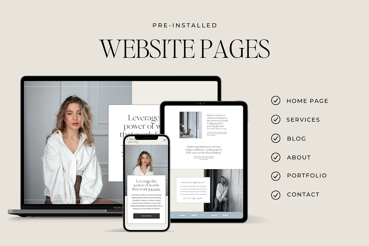 Website Template for Services, a Wix Template by Ton Rêve Design Studio (Photo 2 of 7)