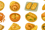 Seafood Dishes Set, an Object Graphic by RT Studio (Thumbnail 4 of 4)