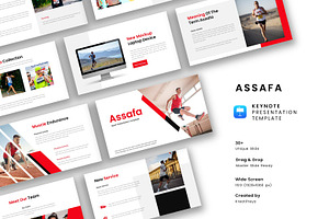 Assafa – Sports Keynote Template, a Presentation Template by kreatifreya