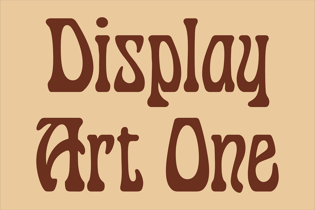 Display Art One Font, a Font by GG Design (Photo 1 of 10)
