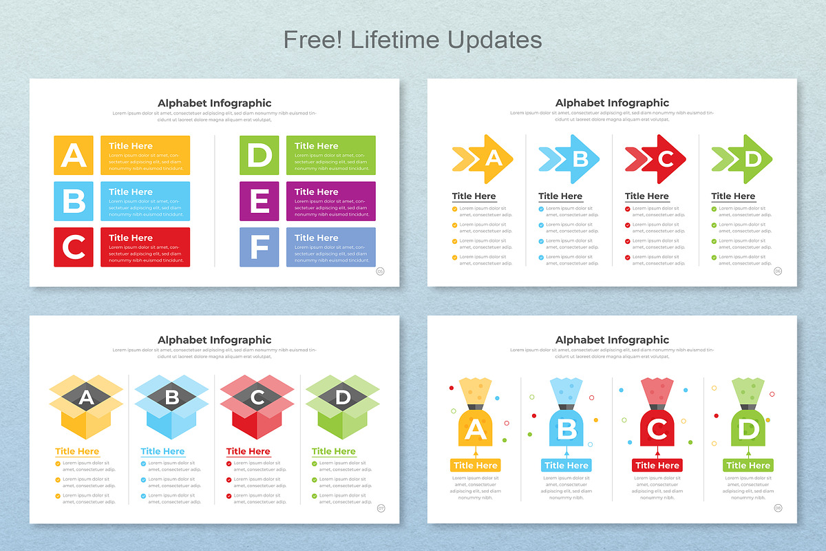 Alphabet Infographic Google Slide, a Templates & Theme by Mighty-Slide (Photo 3 of 7)