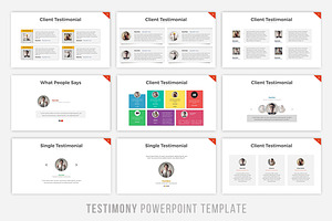 Testimony Slide Powerpoint Template