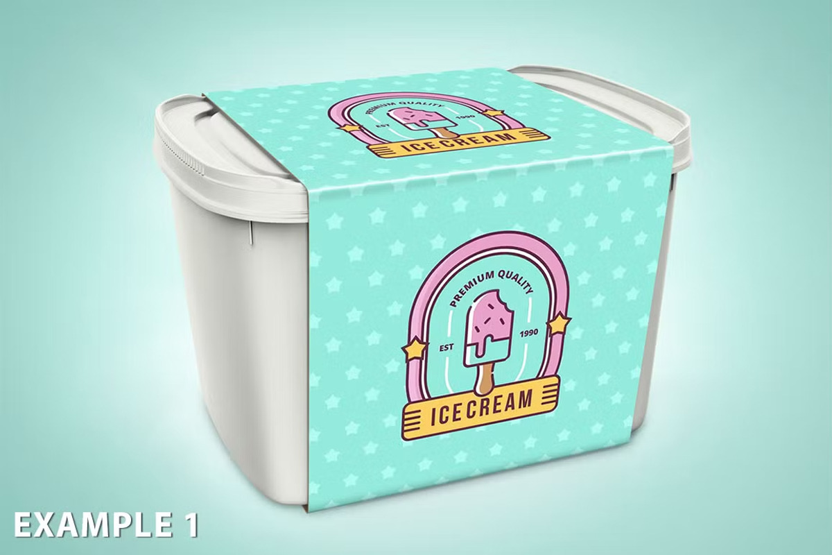 Ice Cream Container Mockup, a Cups & Container Mockup by Bruno's Shop (Photo 5 of 9)