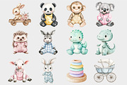 Watercolor Neutral Nursery Clipart, a Seasonal Illustration by Design Market (Thumbnail 4 of 5)