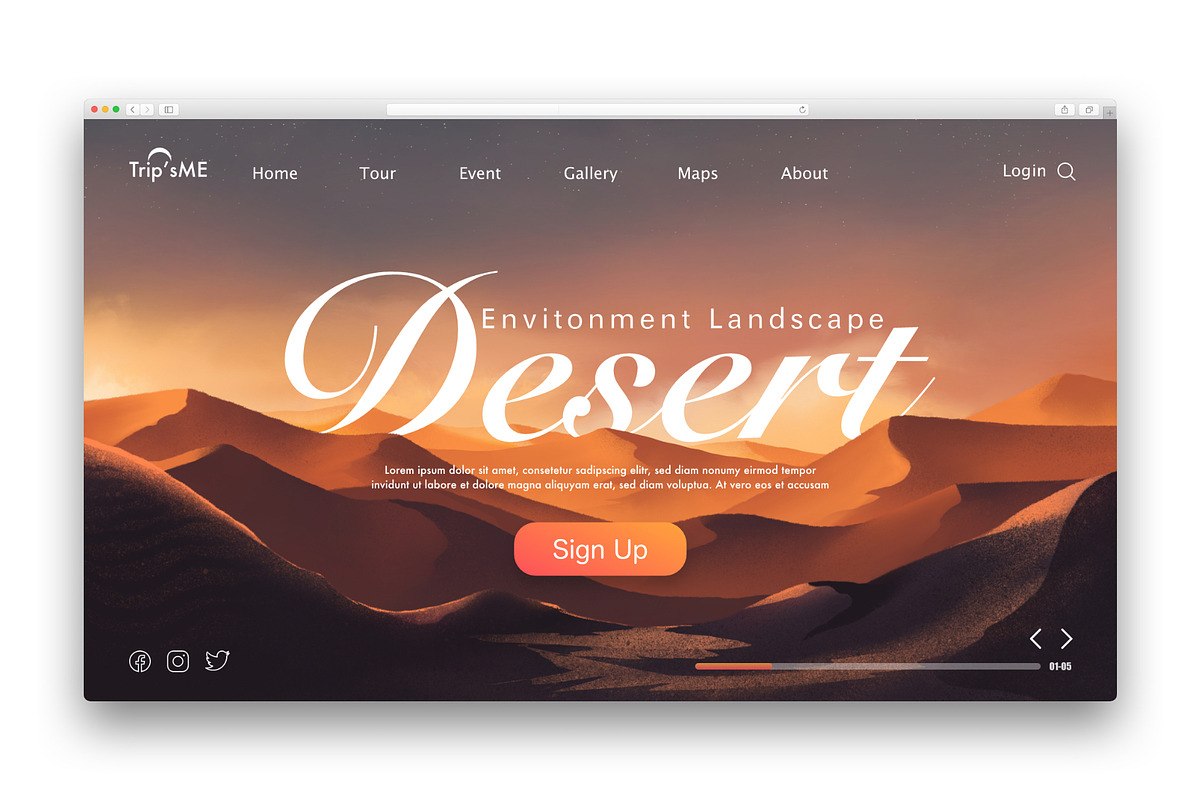 Concept art desert landscape, an Illustration by Artmeesri (Photo 4 of 5)