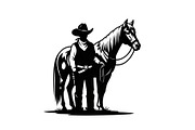 Western Cowboy Horse Silhouette Bund, an Illustration by Designs_River (Thumbnail 14 of 51)