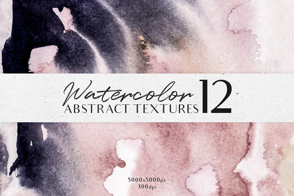 Mystical watercolor textures, a Texture Graphic by AyaLormus (Photo 1 of 15)