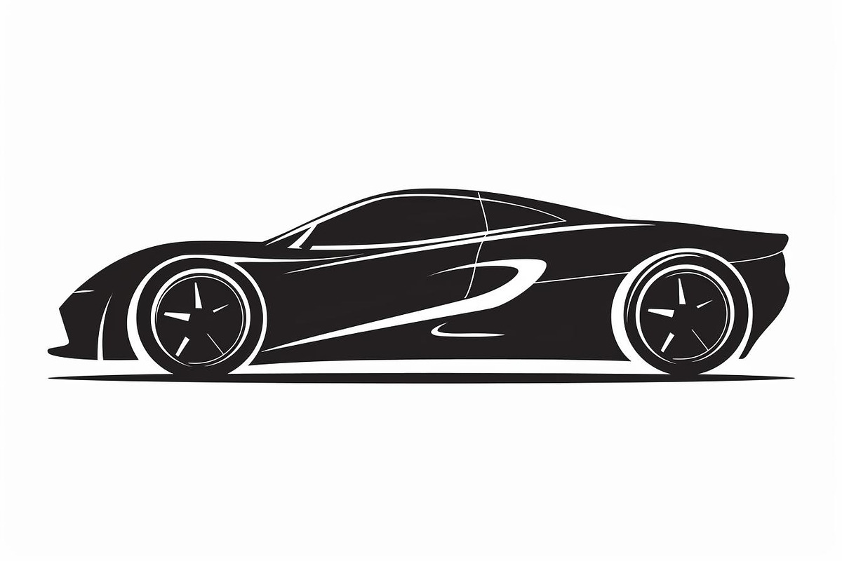 Black Sport Car Silhouette, an Illustration by BIPLOB EXPERT (Photo 10 of 13)