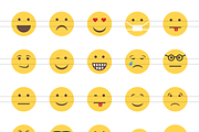 110 Avatars & Emoticons Flat Icons, an Emoji Icon by IconBunny (Thumbnail 2 of 2)