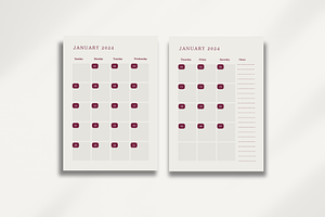 2024 Minimalist Digital Planner