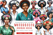 African Nurse Woman Clipart, an Illustration by CreationArt (Thumbnail 1 of 5)