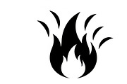 Bold black fire flame icon vector, an Illustration by Amazin_art (Thumbnail 28 of 29)