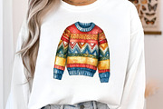 Ugly Christmas Sweater Clipart PNG, an Illustration by SinaCreation (Thumbnail 5 of 7)