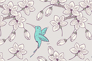 Hummingbird seamless pattern, a Pattern Graphic by Zhemchuzhina (Thumbnail 3 of 3)