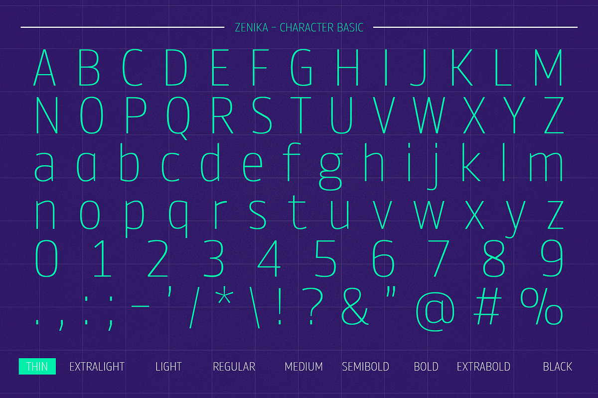 Zenika – Geometric Sans, a Sans Serif Font by Almarkhatype (Photo 10 of 12)