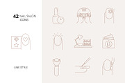 42 Nail salon icons, an Icon by mayrum (Thumbnail 1 of 4)