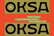 Oksa - Chunky Modern Serif, a Serif Font by VASTARD STUDIO (Thumbnail 1 of 10)