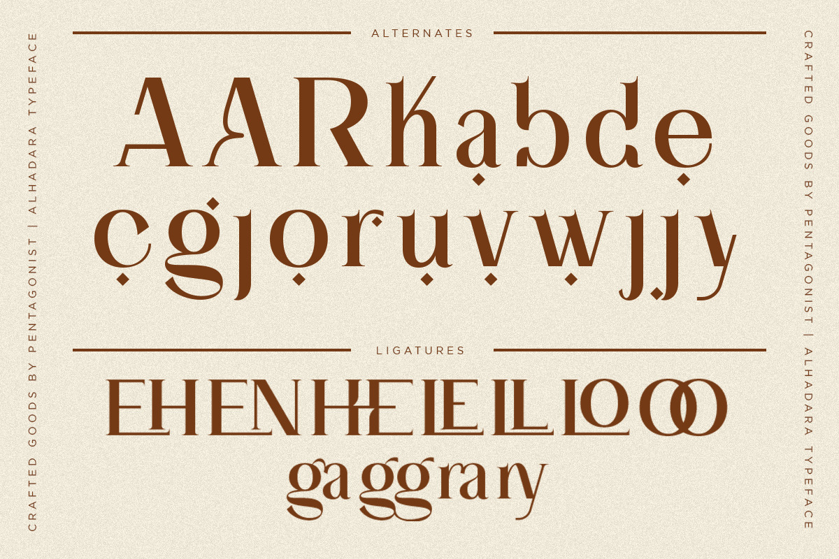 Alhadara | Modern Serif Font, a Serif Font by Pentagonistudio (Photo 9 of 10)
