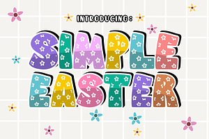 Simple Easter - Kids Font Types, a Font by KiddoGlyphs Studio