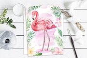 SALE!Tropical Blossom Watercolor Set, a Decorative Illustration by Irina Diasli (Thumbnail 7 of 14)