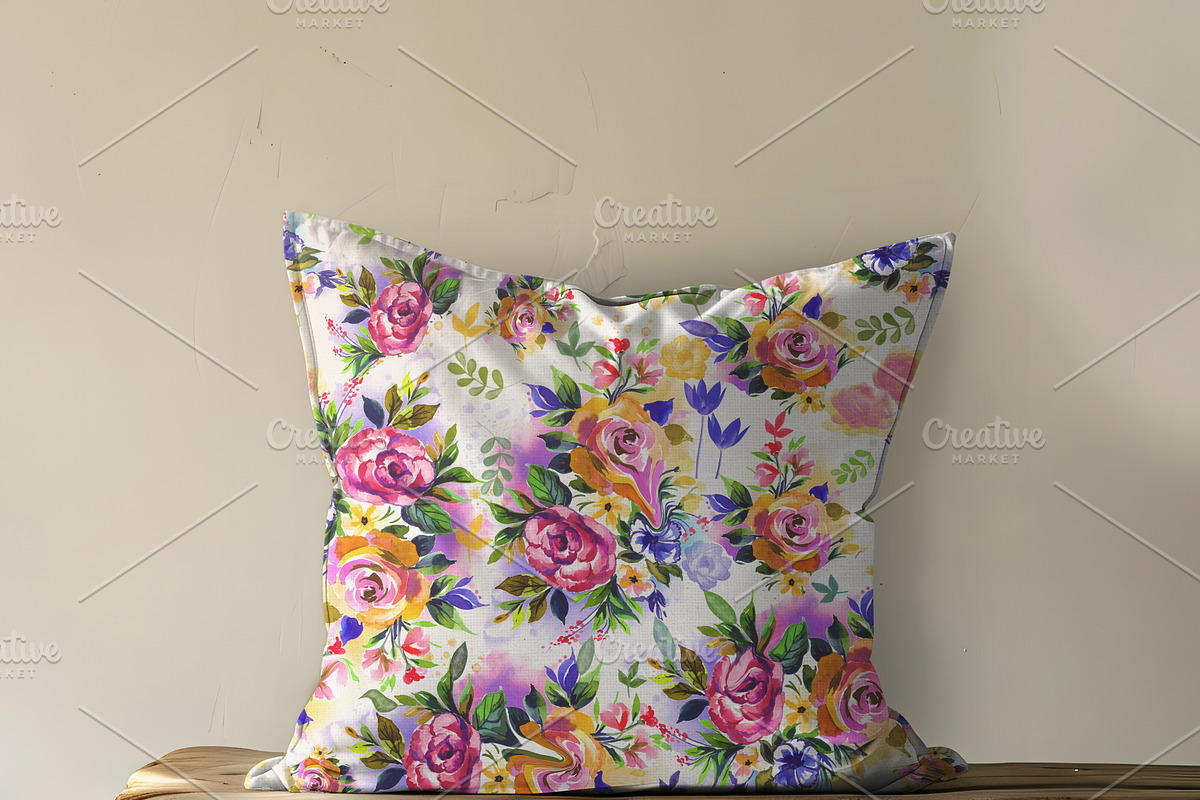 Cushion Mock-up / Wooden Table  Psd, a Product Mockup by Nora Gad (Photo 11 of 11)
