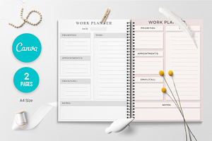 Canva Work Sheet Planner