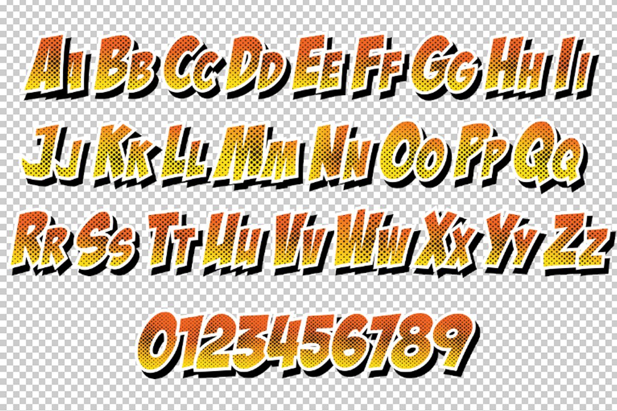 Comics font. Vol. 2 preview 3