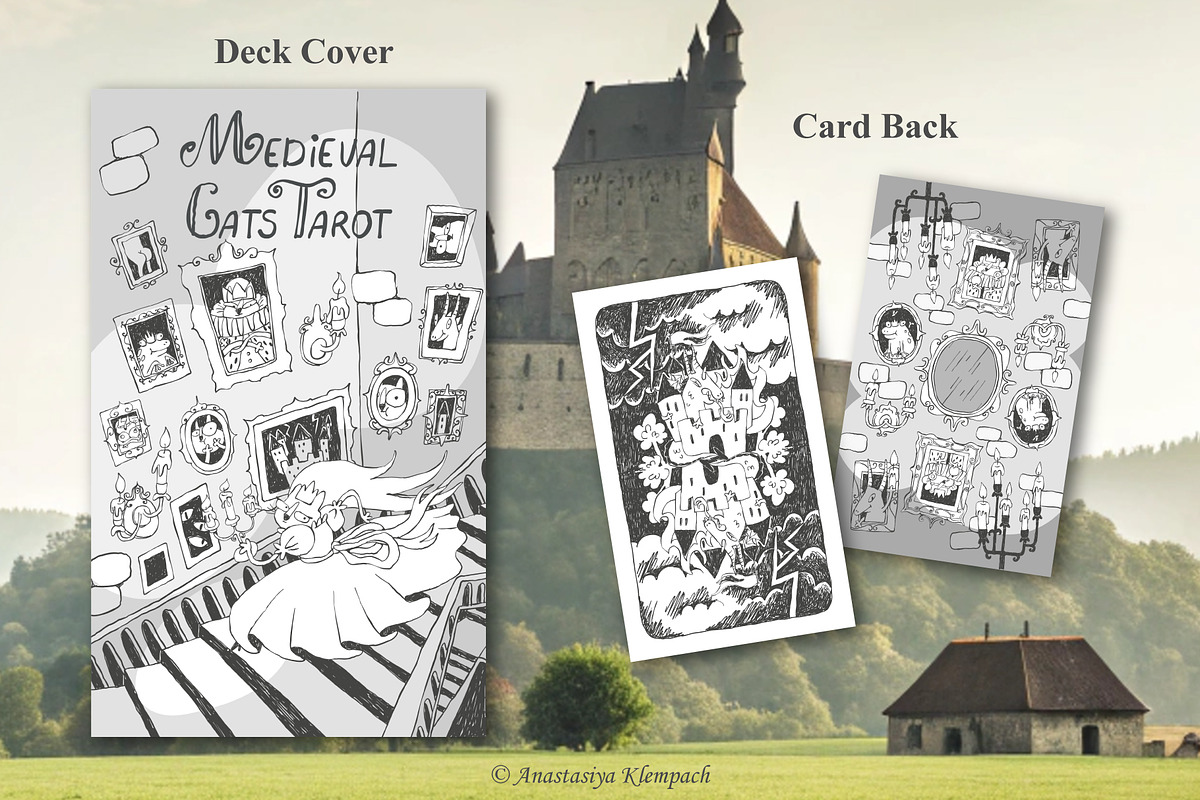 Medieval Doodle Tarot Deck Step, an Illustration by Anastasiya Klempach (Photo 2 of 9)