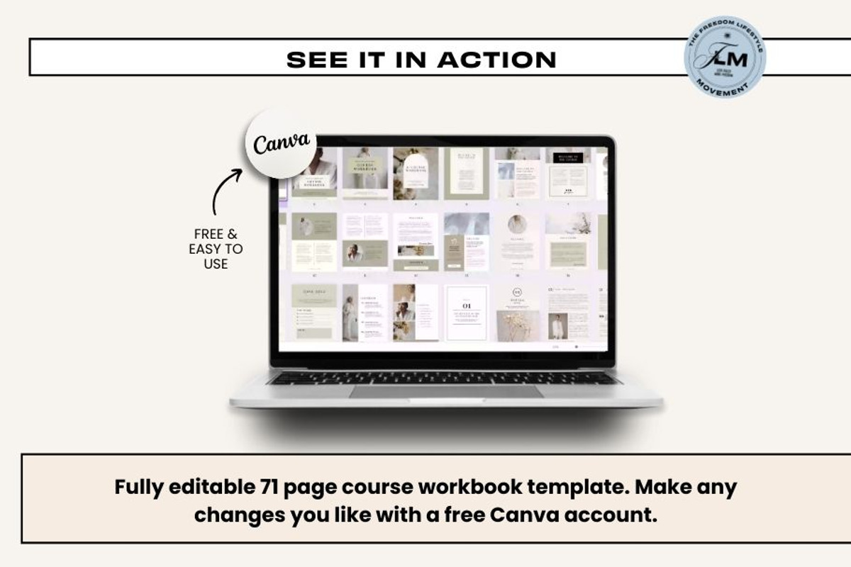 Course Workbook - White Luxe, a Templates & Theme by Freedom Business Shop (Photo 2 of 10)