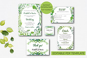 Wedding Invitation Set Template, an Invitation Template by Annakristal (Thumbnail 1 of 4)