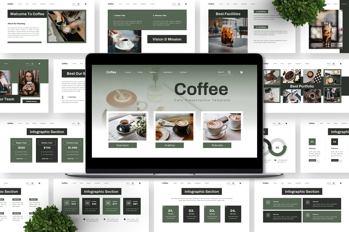 Coffe - Cafe Google Slide, a Presentation Template by Deepslide Studio (Photo 5 of 6)