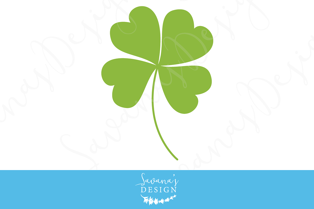 Shamrock Cut Files and Clipart, an Illustration by SavanasDesign (Photo 4 of 5)