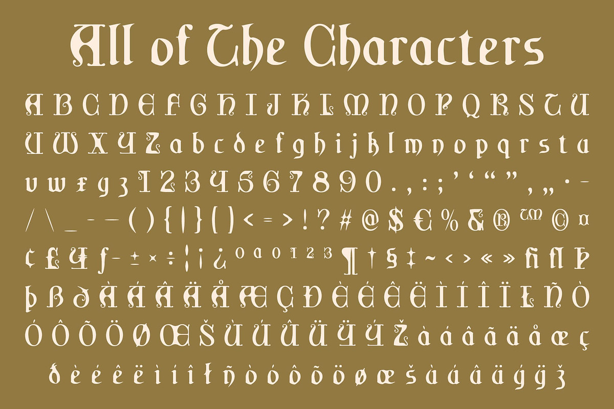 CS Whale Drawn, a Blackletter Font by Craft Supply Co. (Photo 8 of 8)
